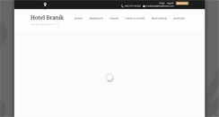 Desktop Screenshot of hotelbranik.com